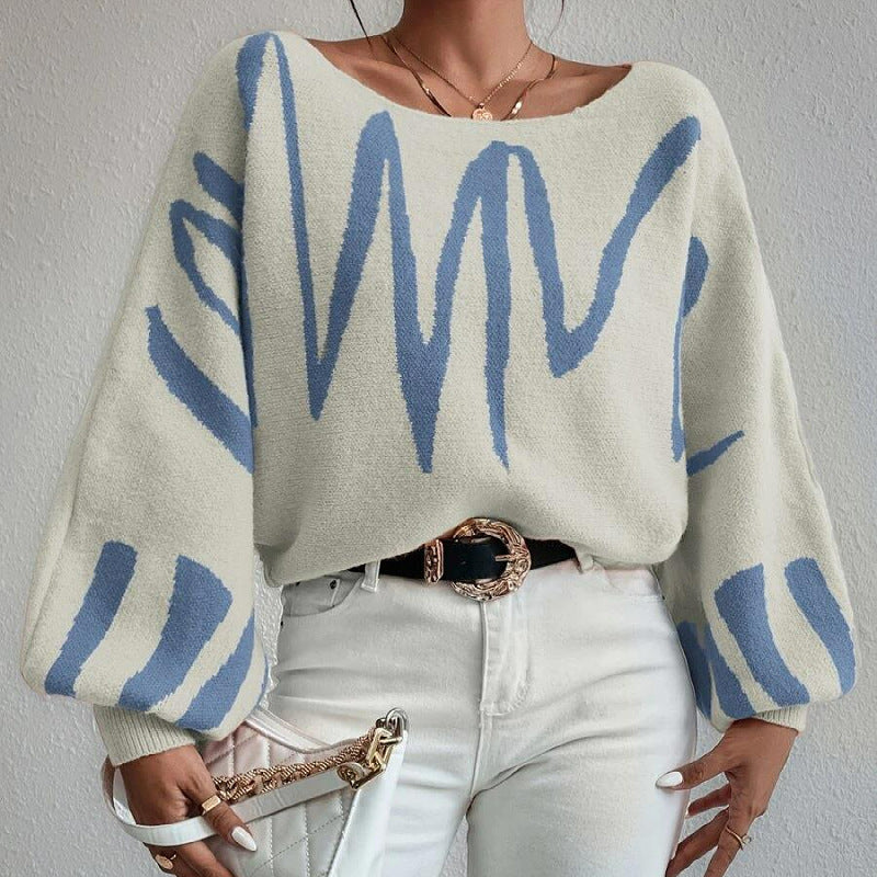 Lantern Sleeved Pullover Sweater