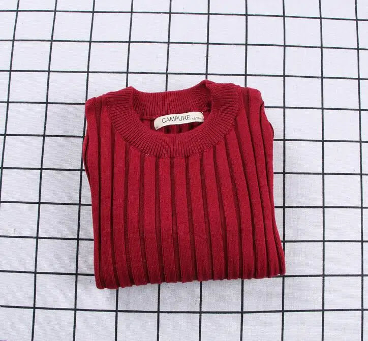 Kids Unisex Ribbed Sweater Pullover