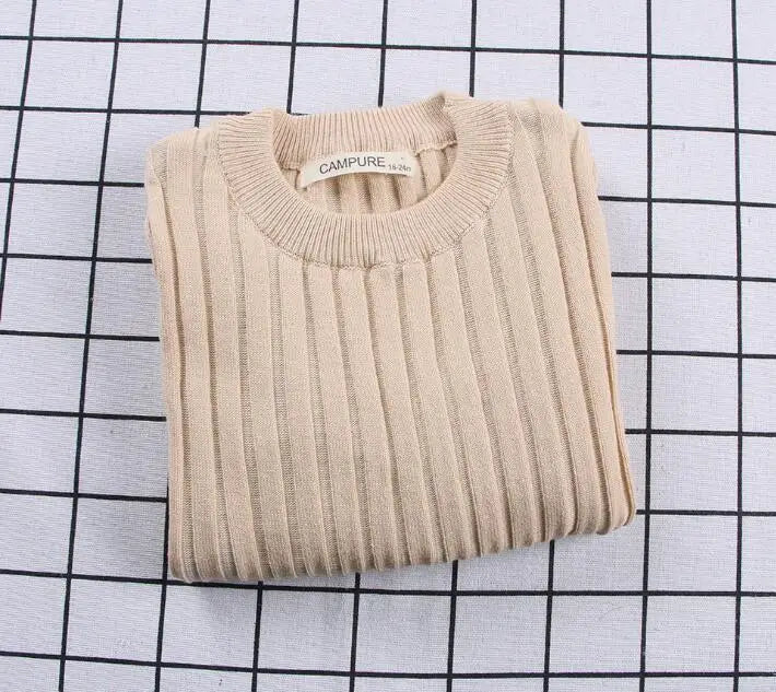 Kids Unisex Ribbed Sweater Pullover