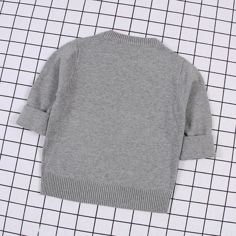 Baby Boys Pullover Sweater Cotton Long-Sleeve