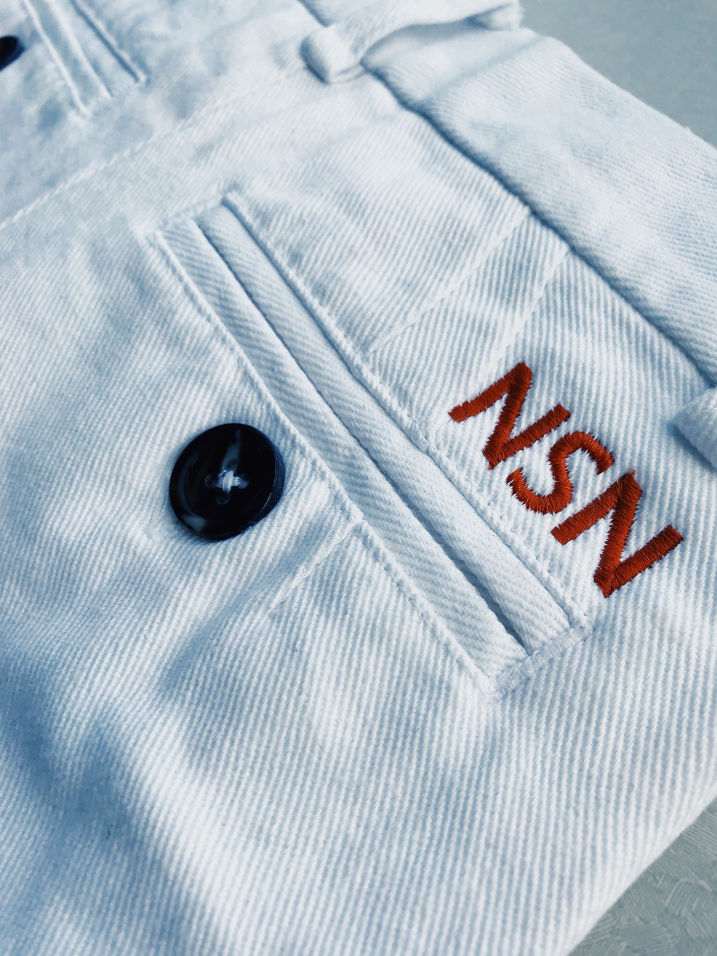 Boys Chino BYRDEES Basics in Hamptons White