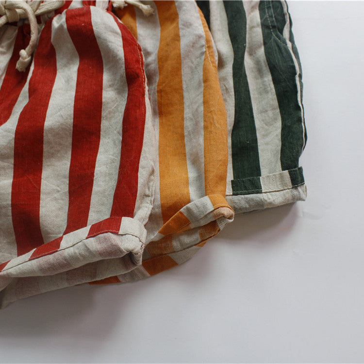 Baby's Cotton Cropped Pants