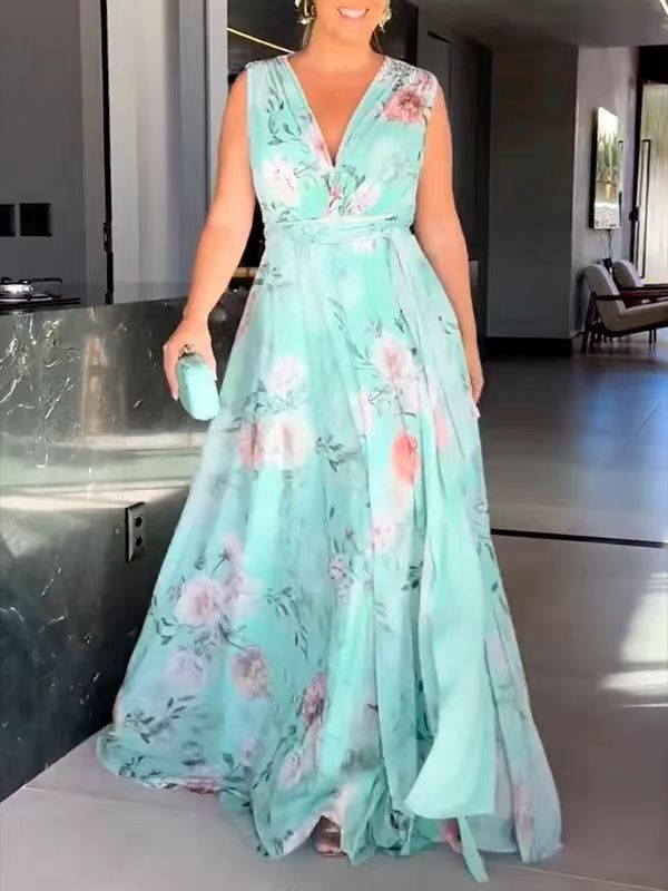 Women's Printed Chiffon Dress