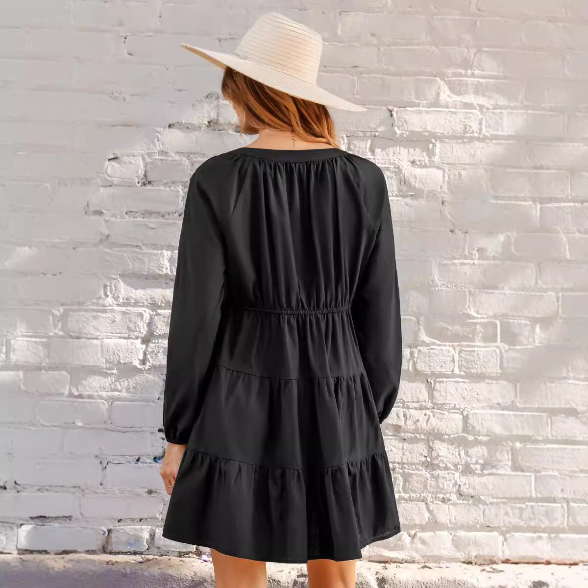 Three Sister V-neck Mini Dress