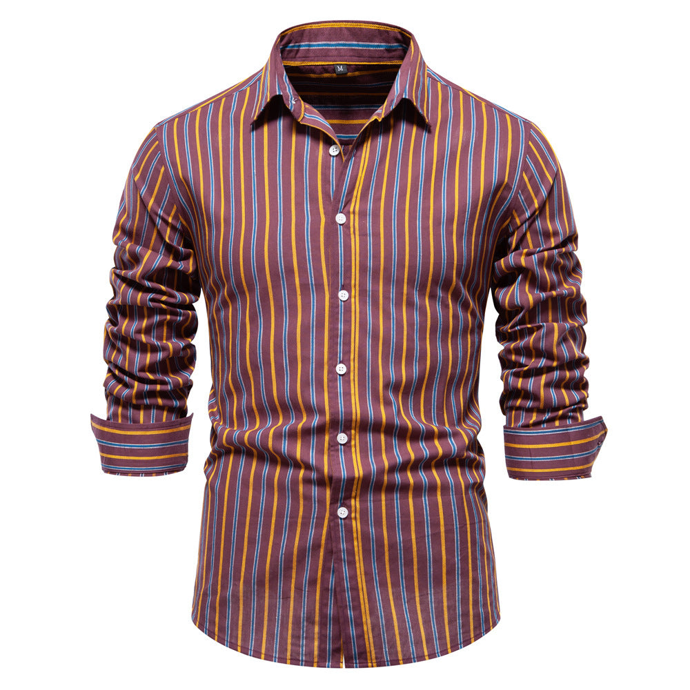 Men's Striped Cotton Sport shirt