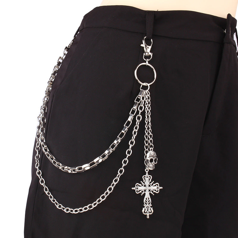 Layered Retro Skull Body Chains