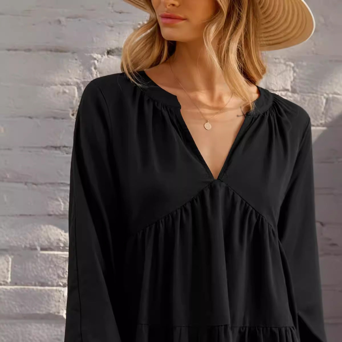 Three Sister V-neck Mini Dress