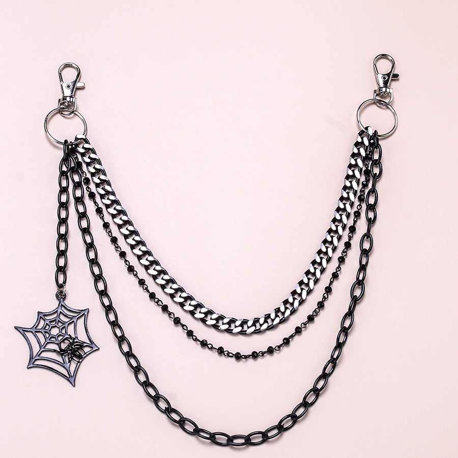 Three-layer Spider Web Jeans Chain