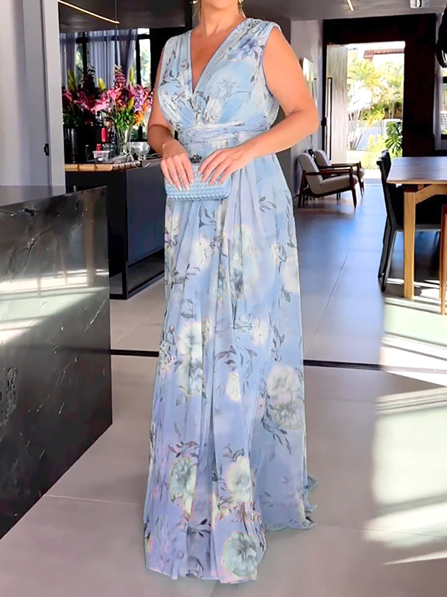 Women's Printed Chiffon Dress