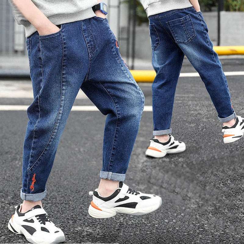IENENS Years Boys Slim Straight Jeans 4-11
