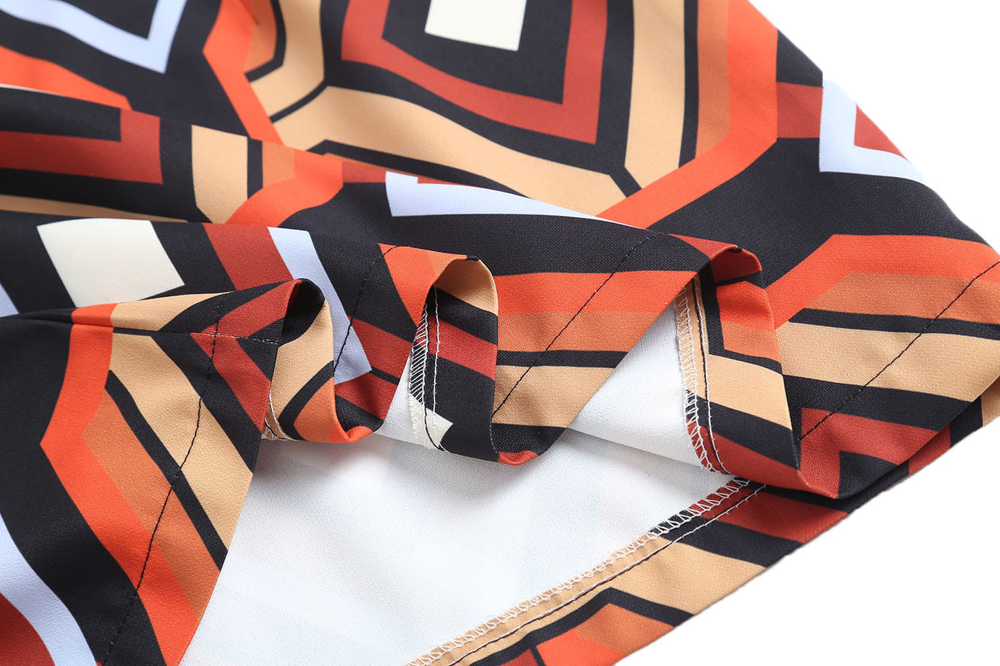 Geometric Wide Legs Pants
