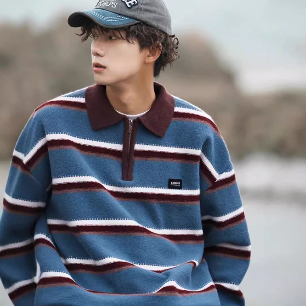 Niche Knitted Top For Men