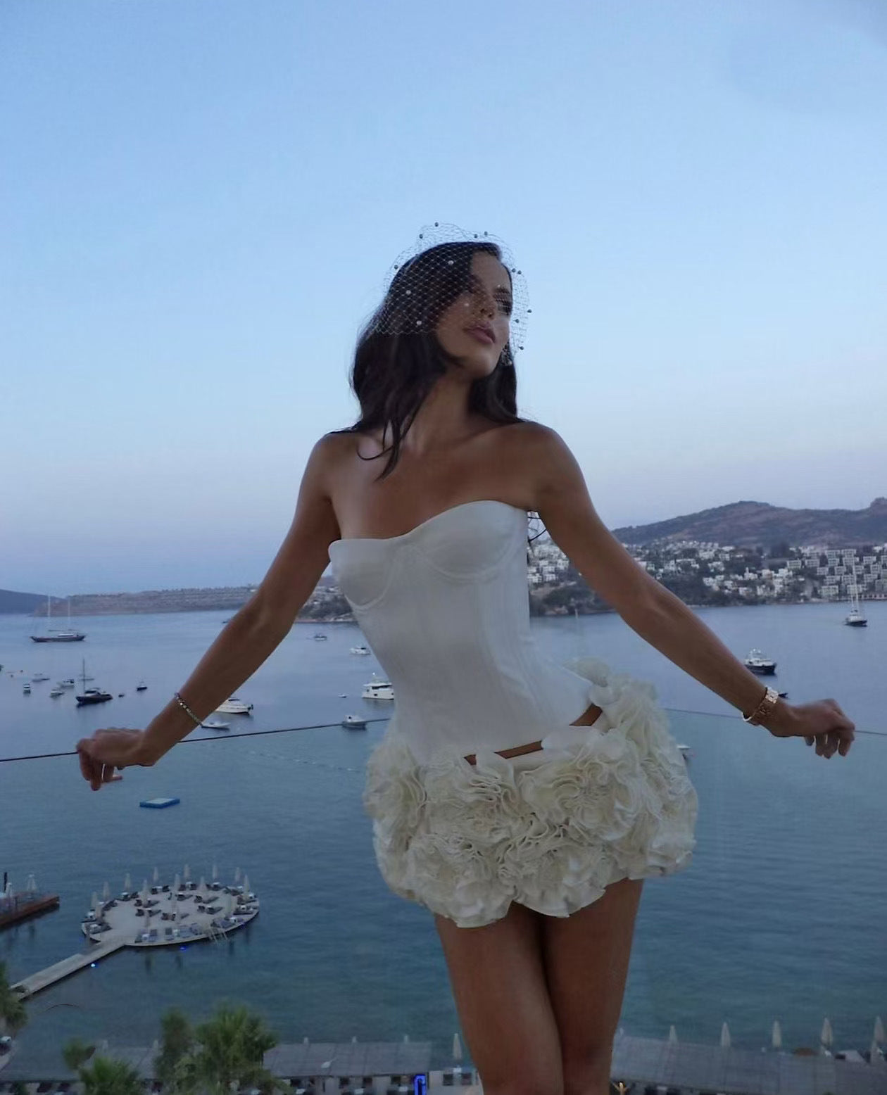 Adjustable Strapless Cocktail Dress