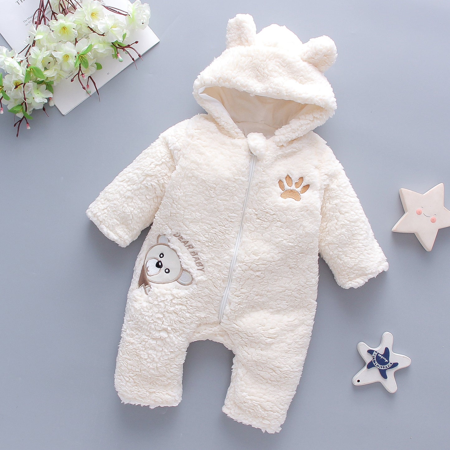Unisex Dear Baby Cotton Romper
