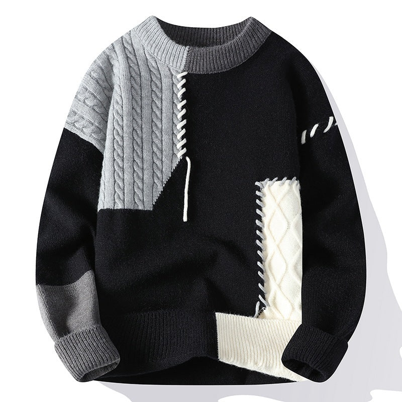 Men's Colorblock Pullover Sweater