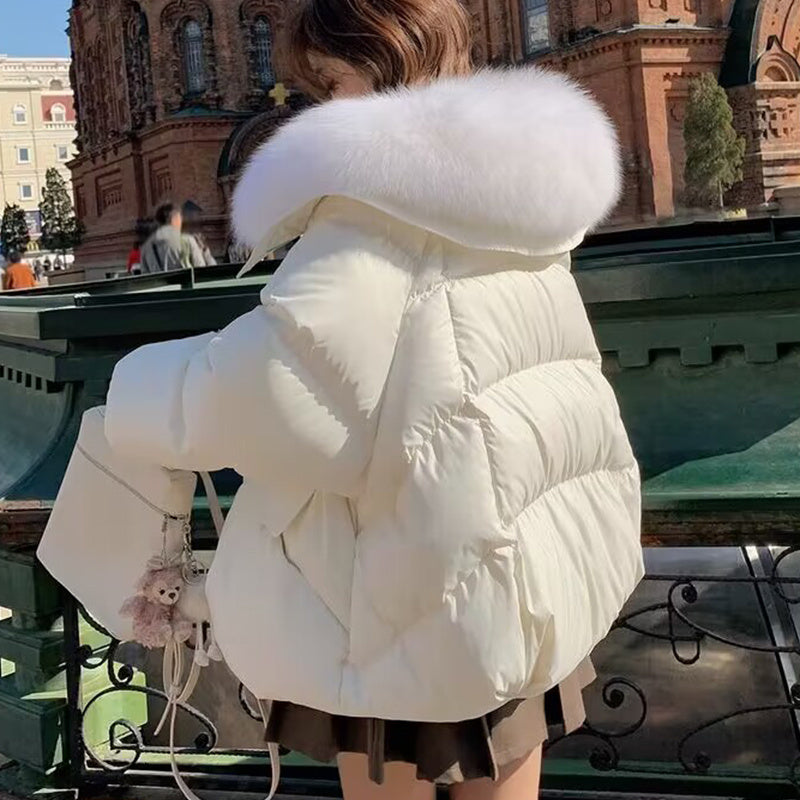 Padded Cotton/Fur Jacket