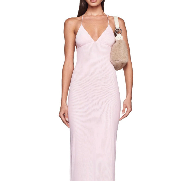 Butterfly Halter Top Dress