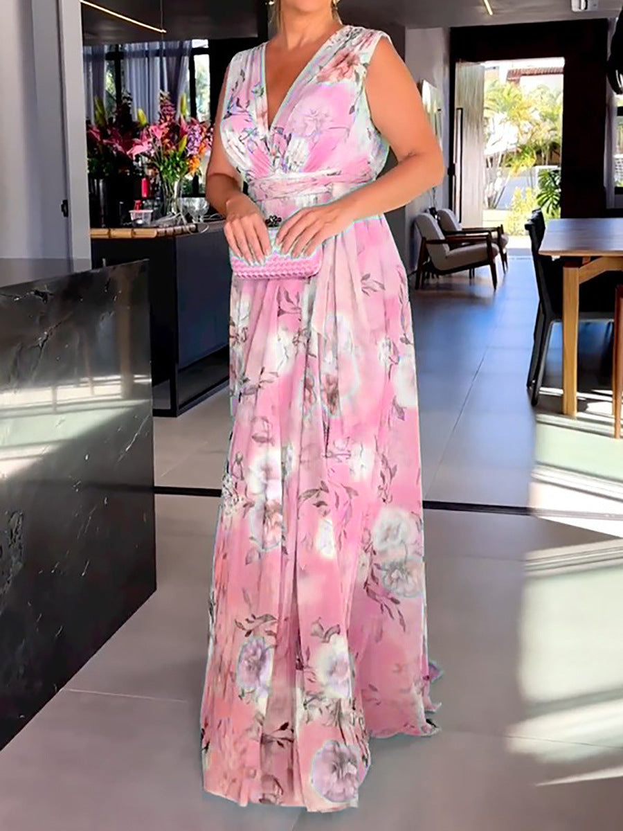 Women's Printed Chiffon Dress