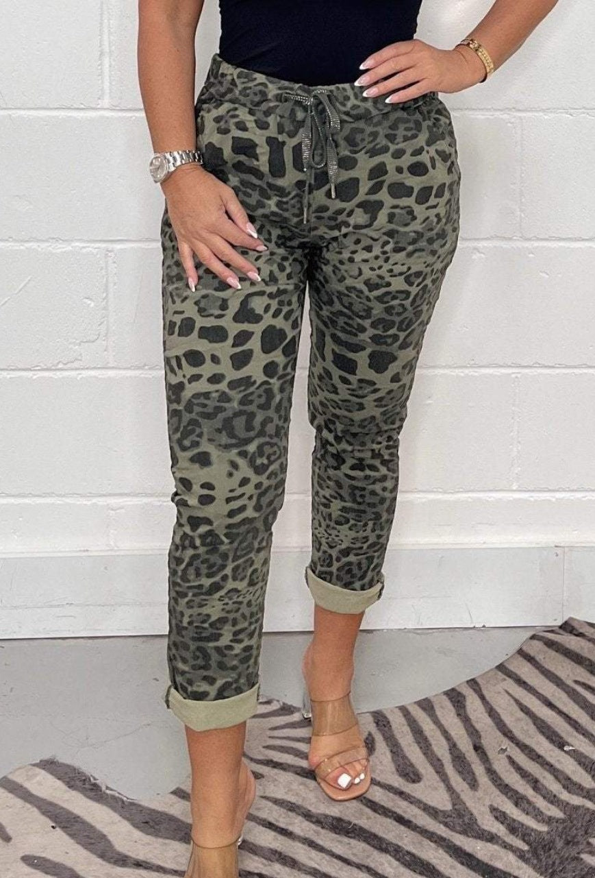 Ladies Camouflage Drawstring Pants