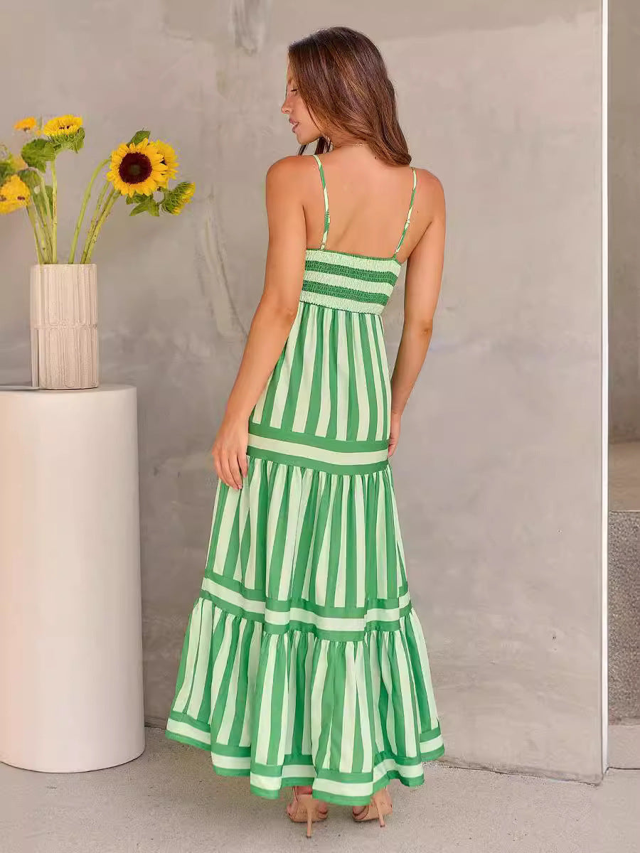 Striped Suspender Maxi