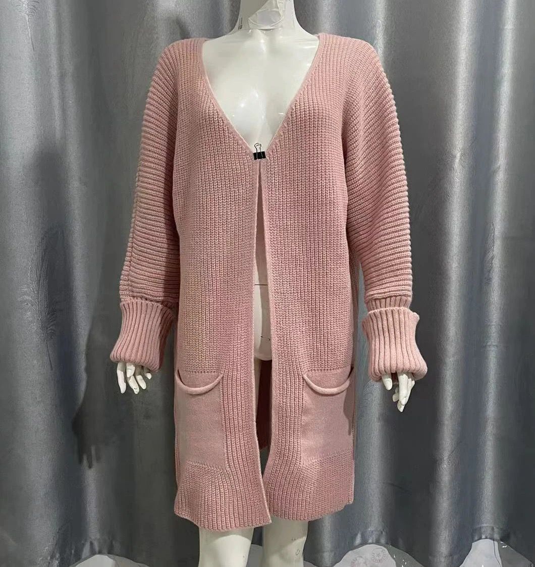 Mid-length Knitted Sweater Coat