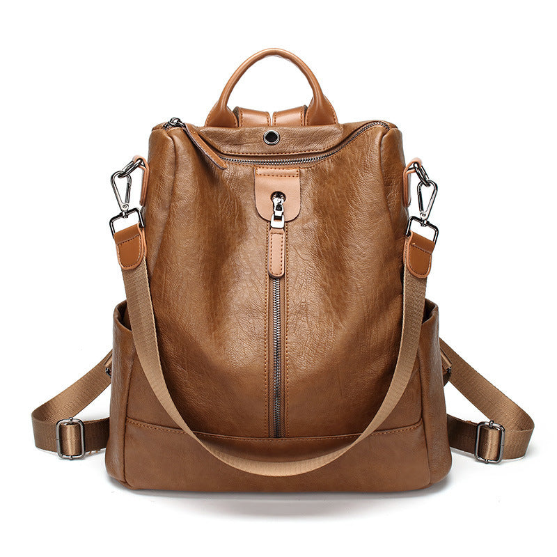 Leather Travel Backpack