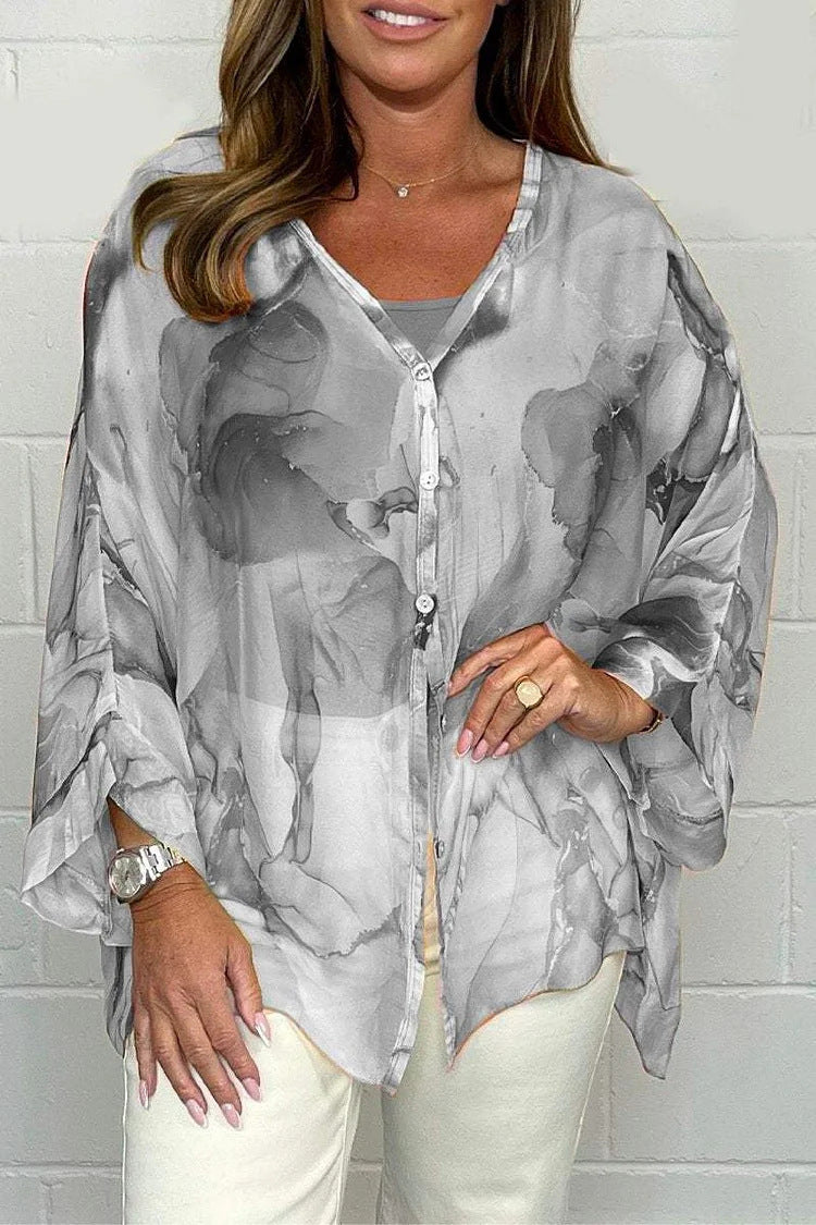 Floral Chiffon Shirt