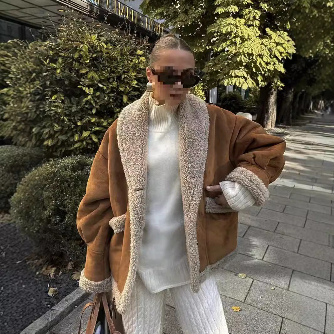 Women's Loose Woolen Coat