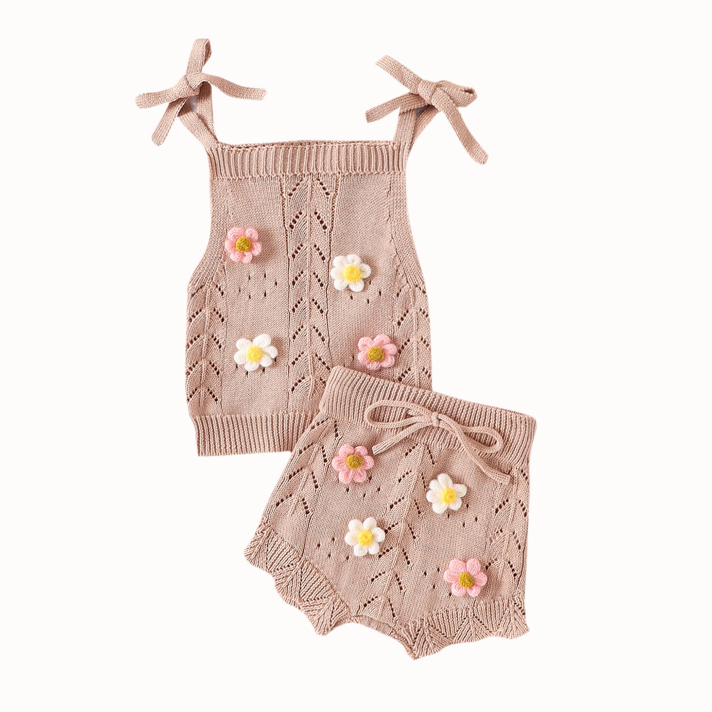 2 Pcs Embroidered Camisole Set