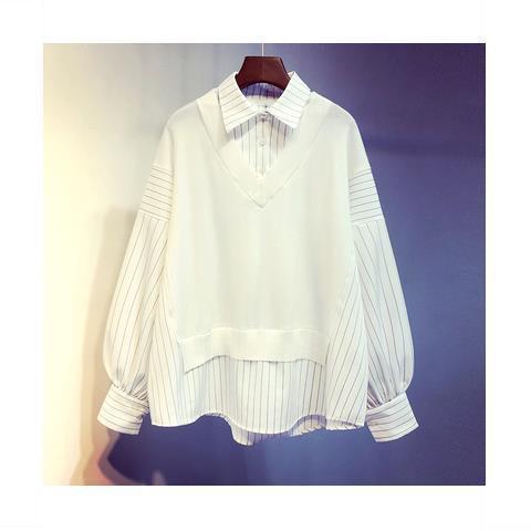 Pinstripe Cotton 2pcs Shirt