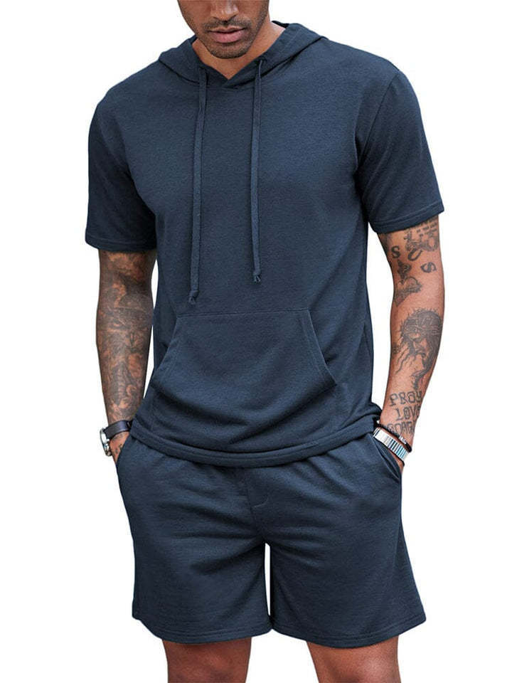 Men's Hooded T-shirt Set