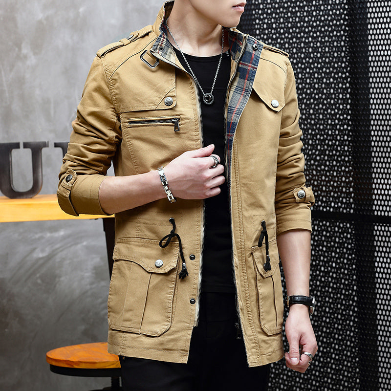 Men's Slim Fit Military Jacket