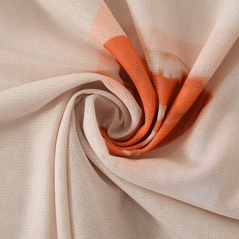 Round Neck Gauze Printed Sleeveless Night