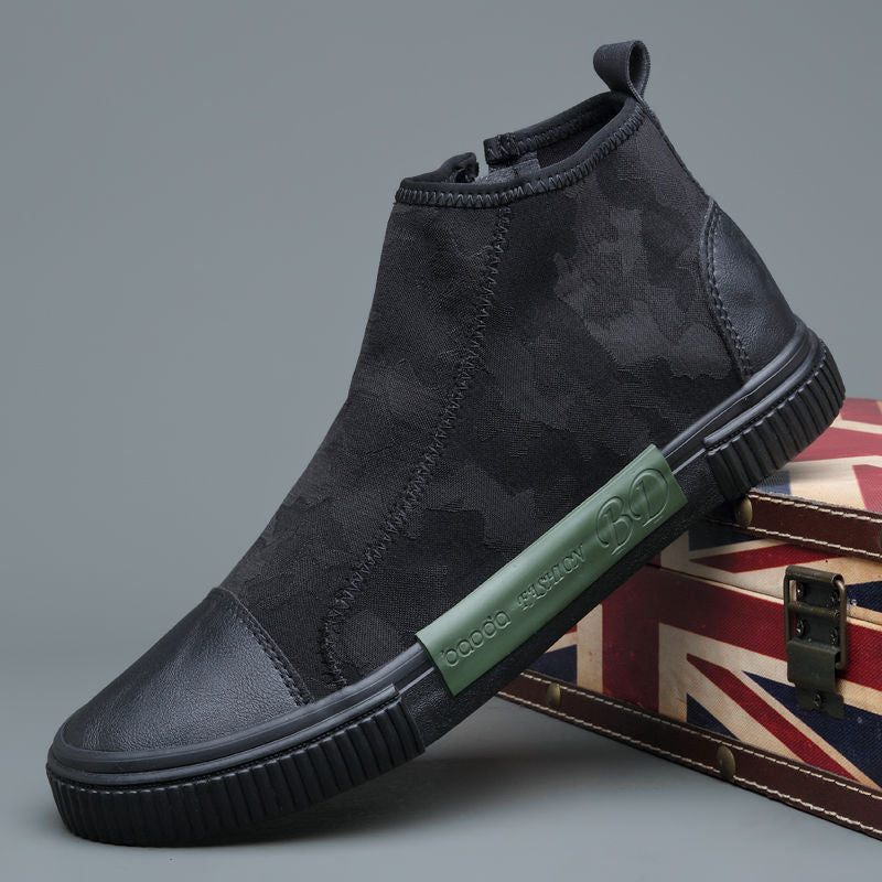 Men's High-top Canvas Slip-on