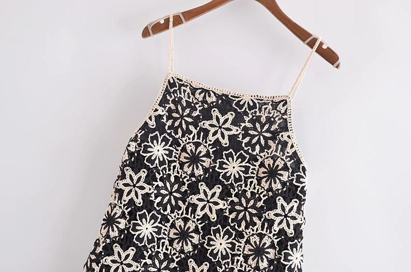 Crochet Mini Dress | Ajanka Inc.