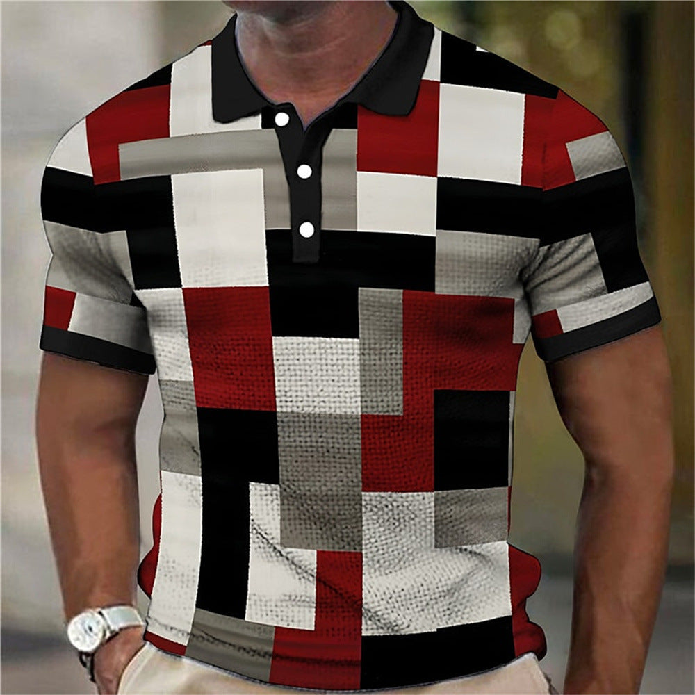 Men's 3d Splicing Art Shirt