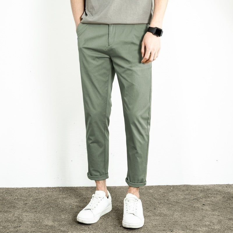 Men's Straight Leg Rabbit Fur Trousers