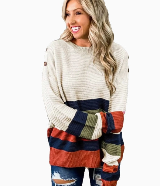 Crewneck Contrasting Sweater