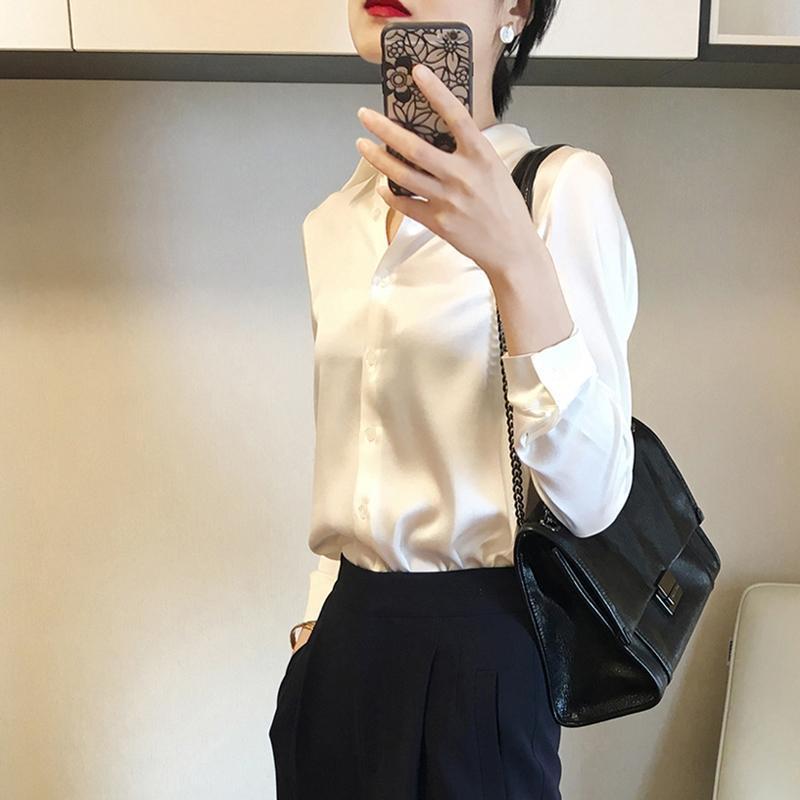 Elegant High-end Satin Shirt