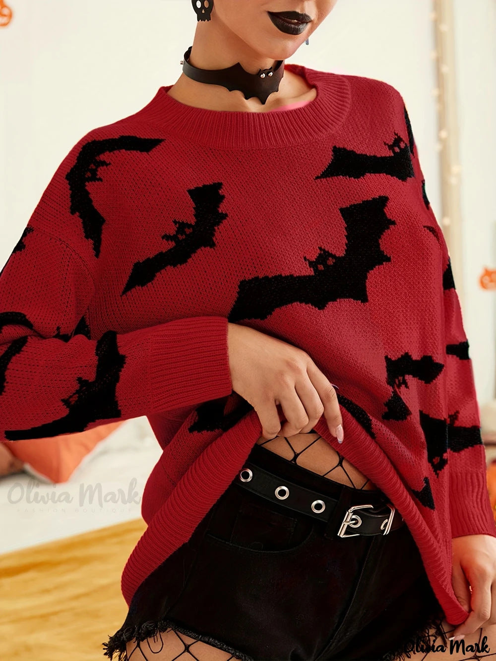 Women's Halloween Jacquard Sweater