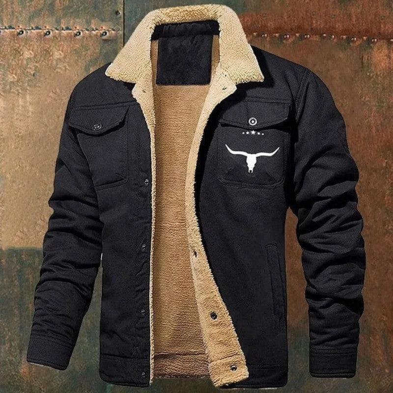 Men's Fleece-lined Cotton Jacket