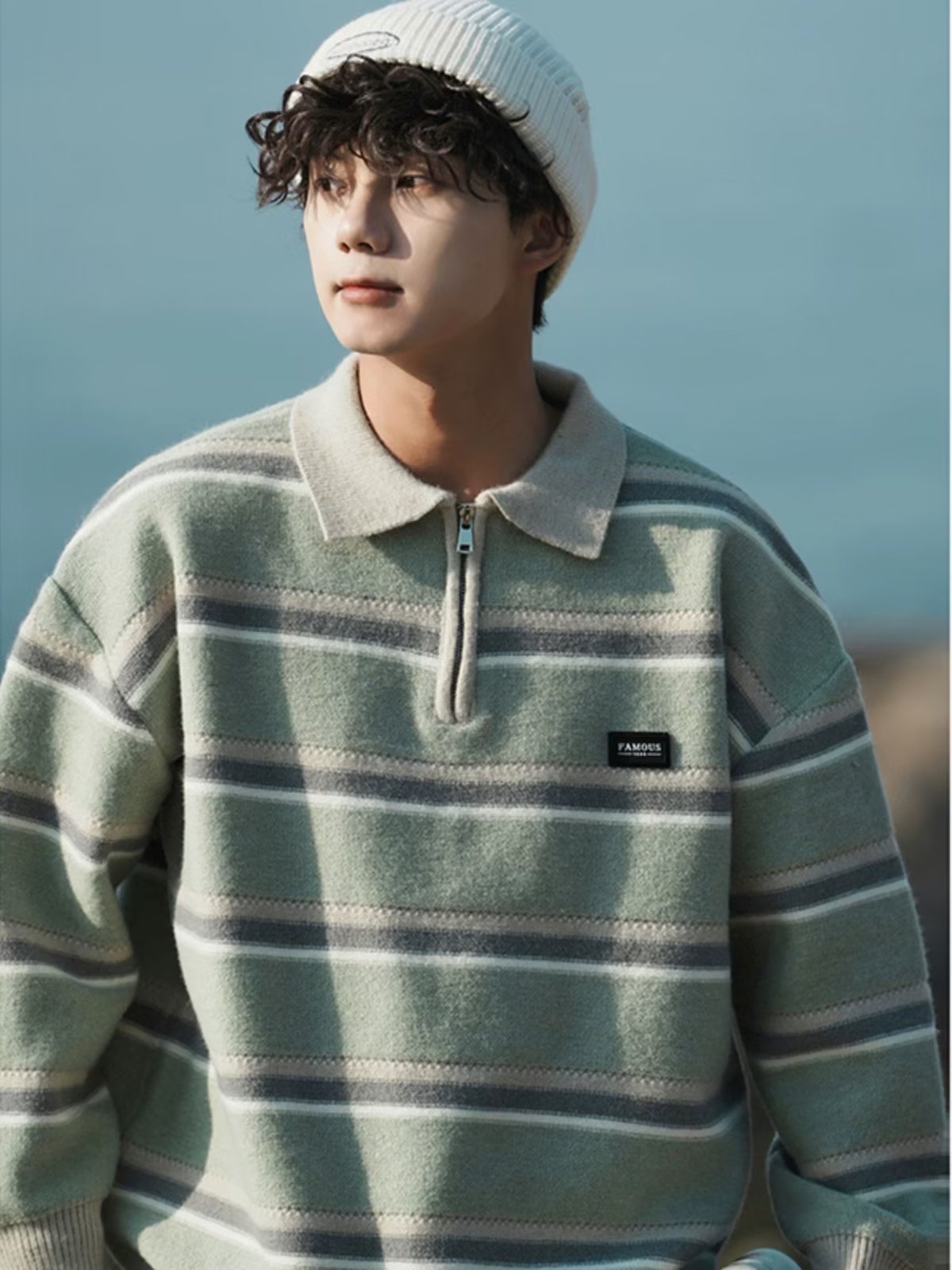 Niche Knitted Top For Men