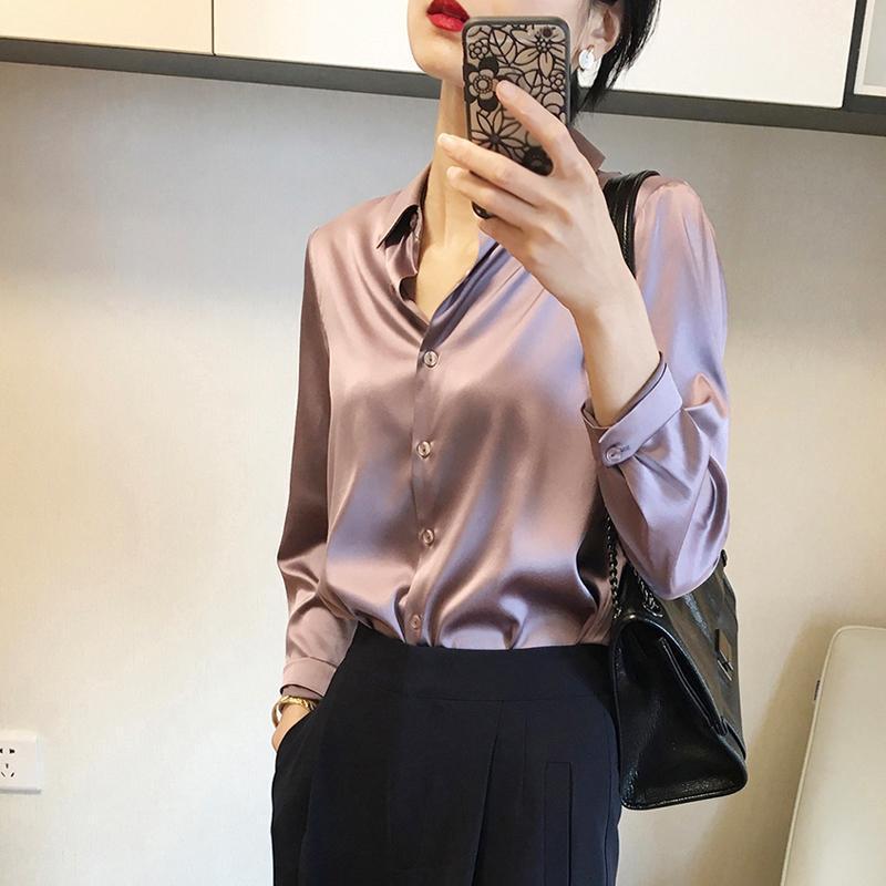 Elegant High-end Satin Shirt