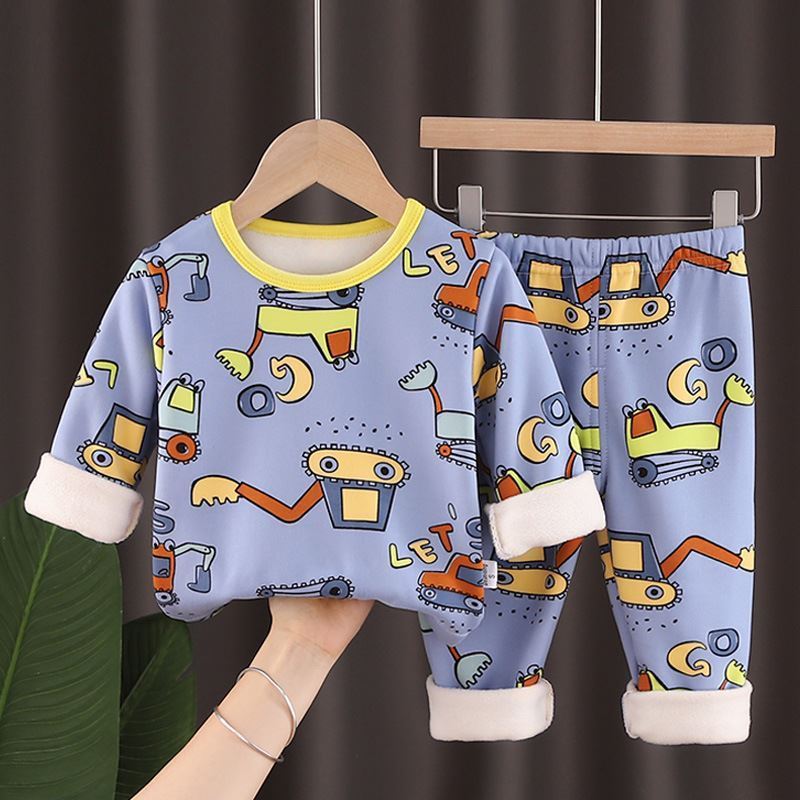 Kid's 2 Pcs Fleece Suit