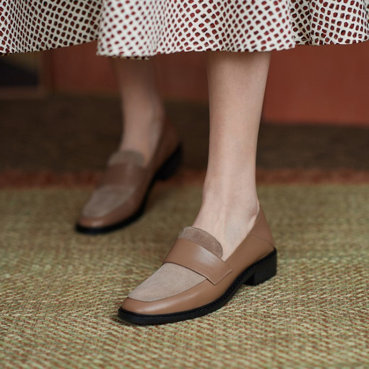 Women's Soft Leather Retro Loafers