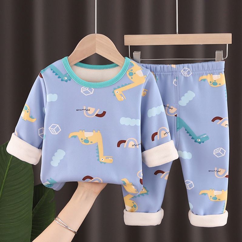 Kid's 2 Pcs Fleece Suit