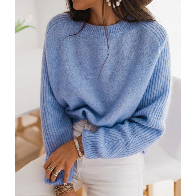 Ladies European Bedford Cord Sweater