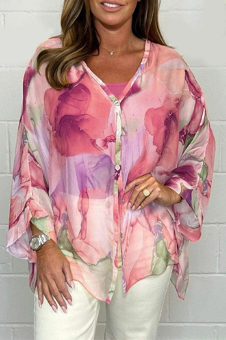 Floral Chiffon Shirt