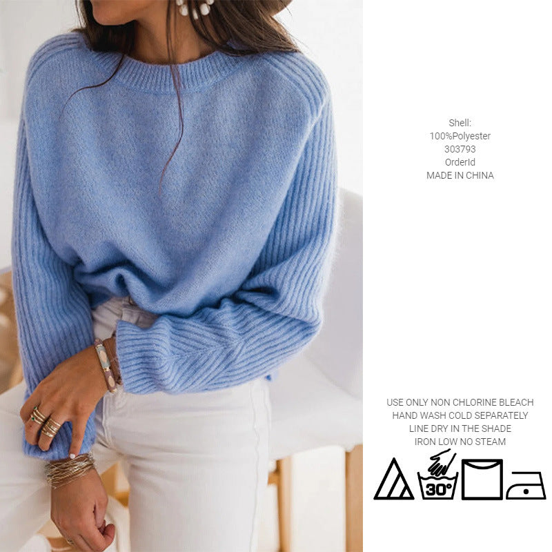 Ladies European Bedford Cord Sweater