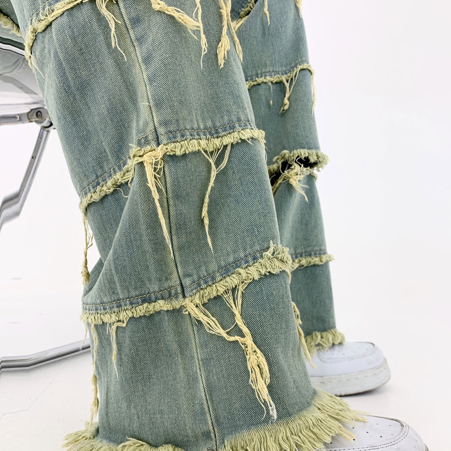 Men's Retro Washed Jeans